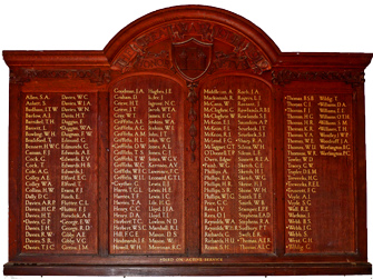 WWI Roll of Honour